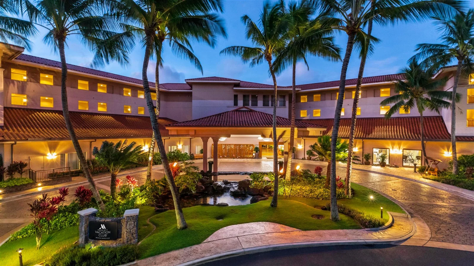 Marriott's Waiohai Beach Club Entrance Marriott's Waiohai Beach Club Entrance