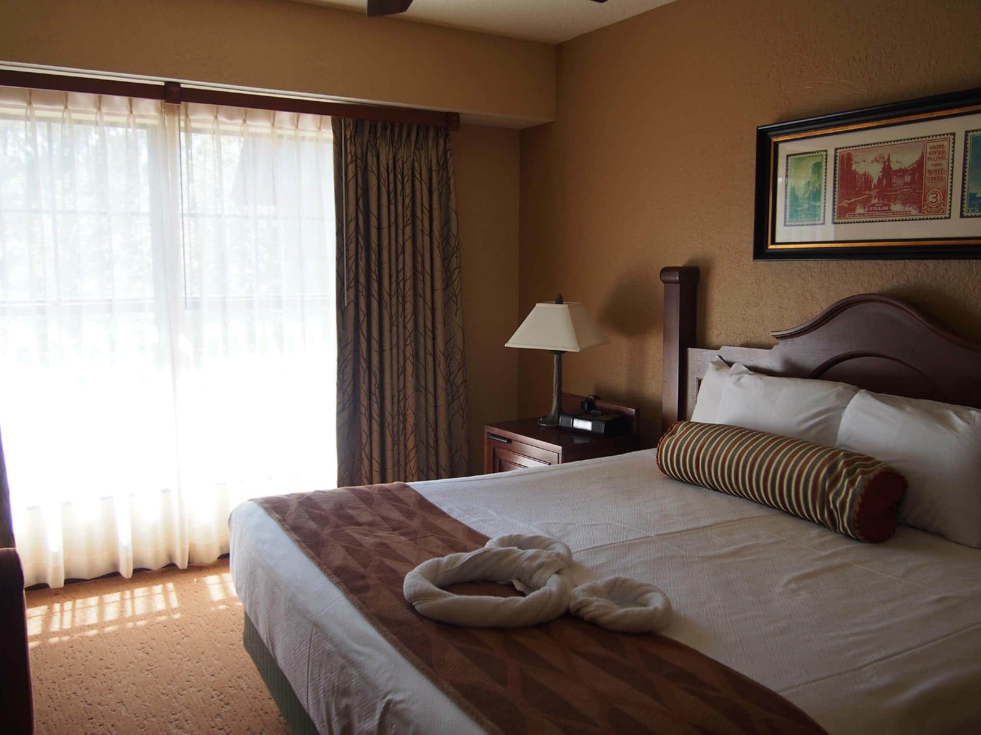 Bedroom with Mickey Towel