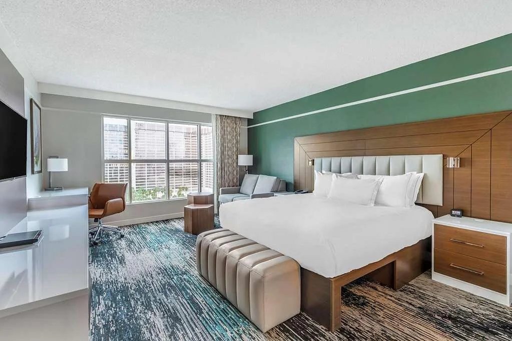 Bedroom with king bed