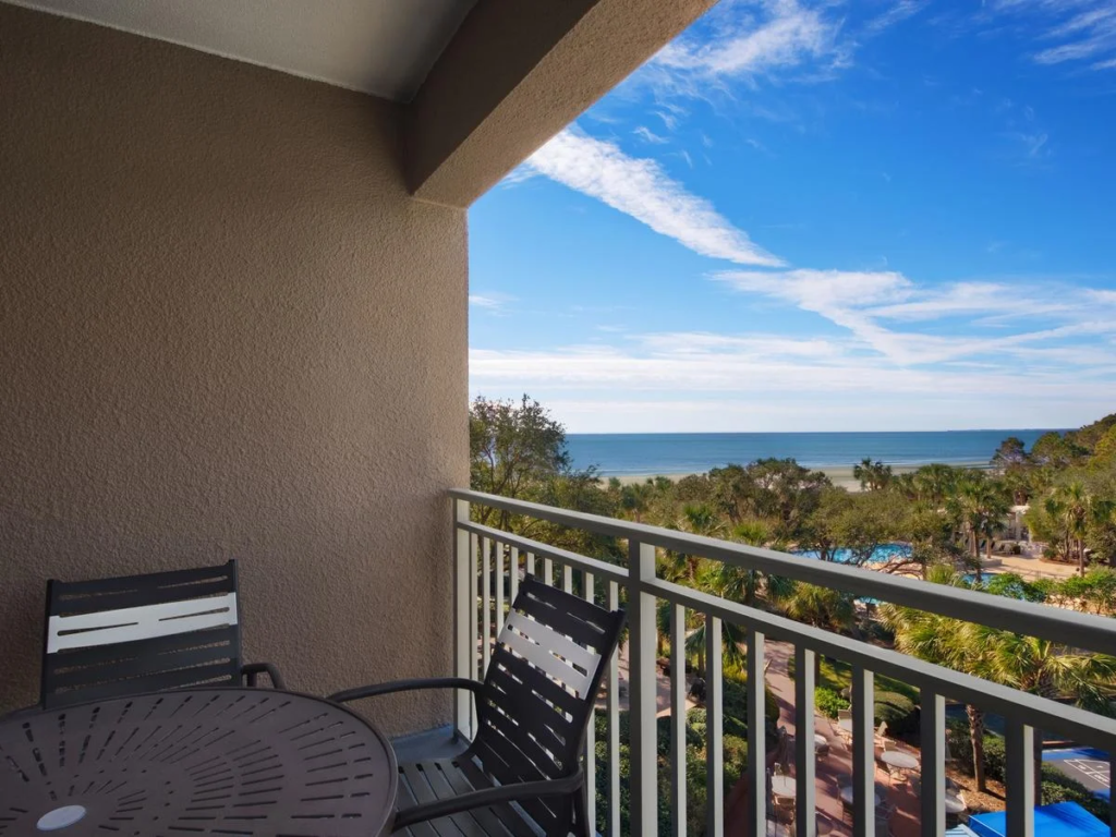 Marriott Timeshare Hilton Head: Balcony With Ocean Views