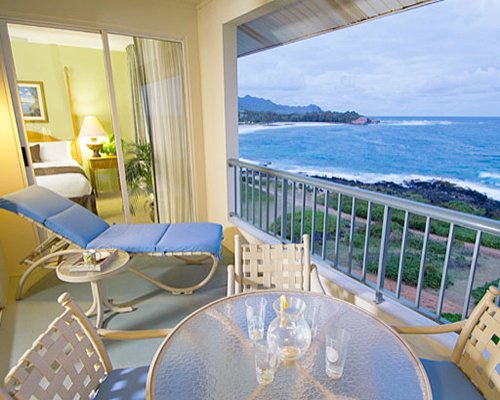 Balcony with ocean view