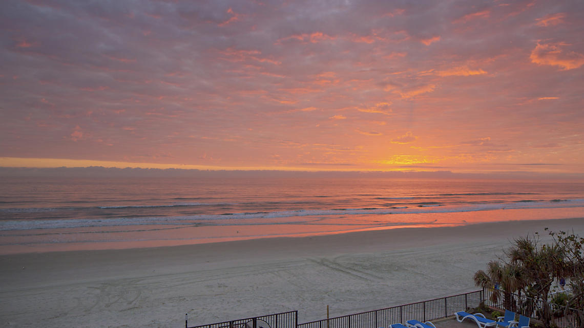 Sunset on beach