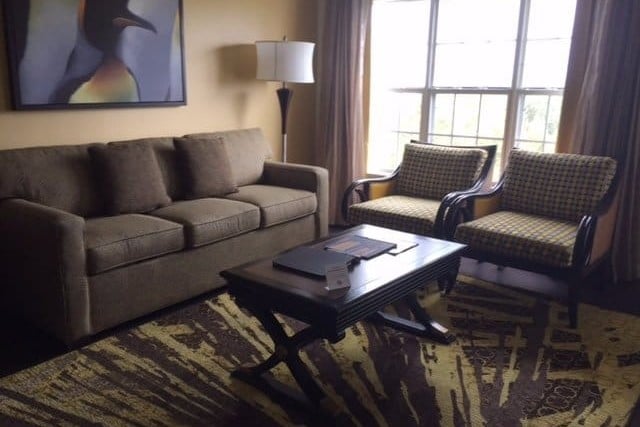 Hilton Grand Vacations SeaWorld Living Room