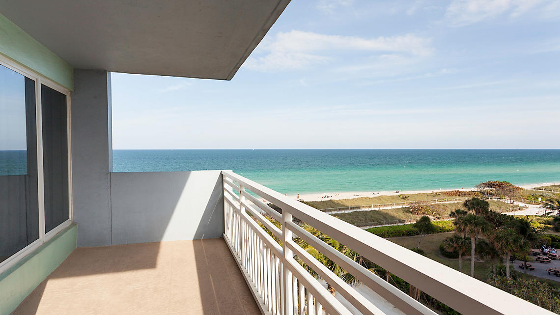 balcony with ocean view