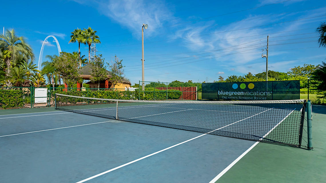 tennis courts at resort