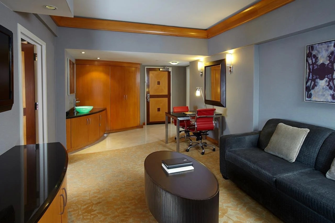 The Hilton Club New York Living Area 2 The Hilton Club New York living area