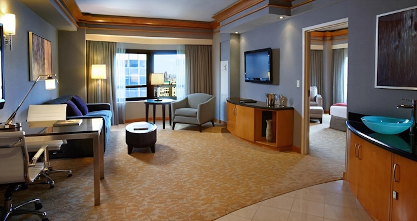 The Hilton Club New York Living Area The Hilton Club New York living area