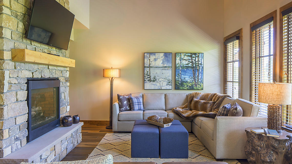 Mountain Run at Boyne, a Bluegreen Resort Living Area