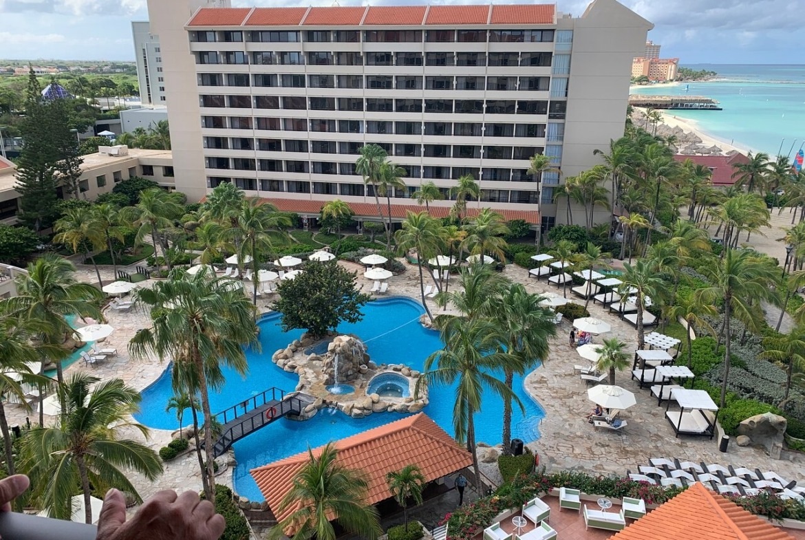 Barcelo Aruba pool and resort view
