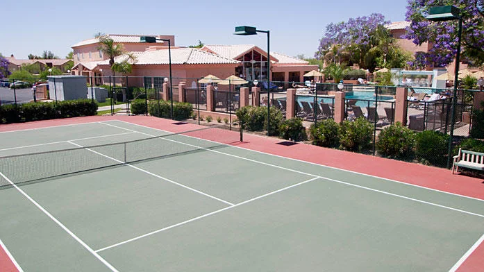 tennis courts
