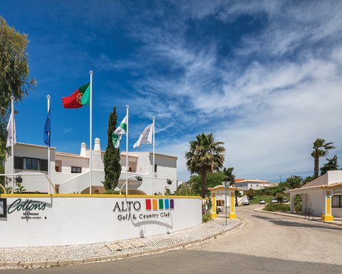 view outside resort sign
