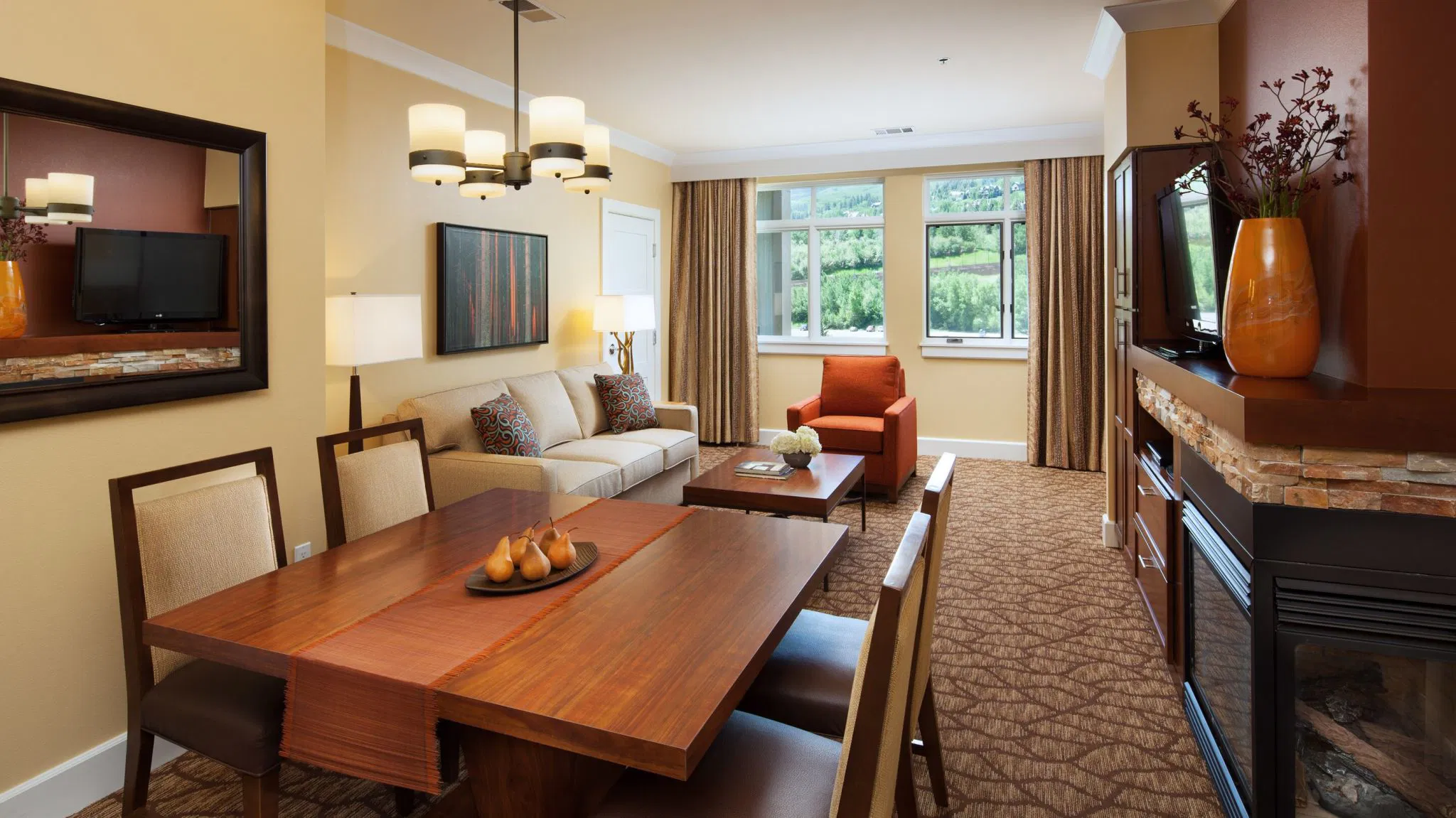 The Westin Riverfront Mountain Villas Living Area