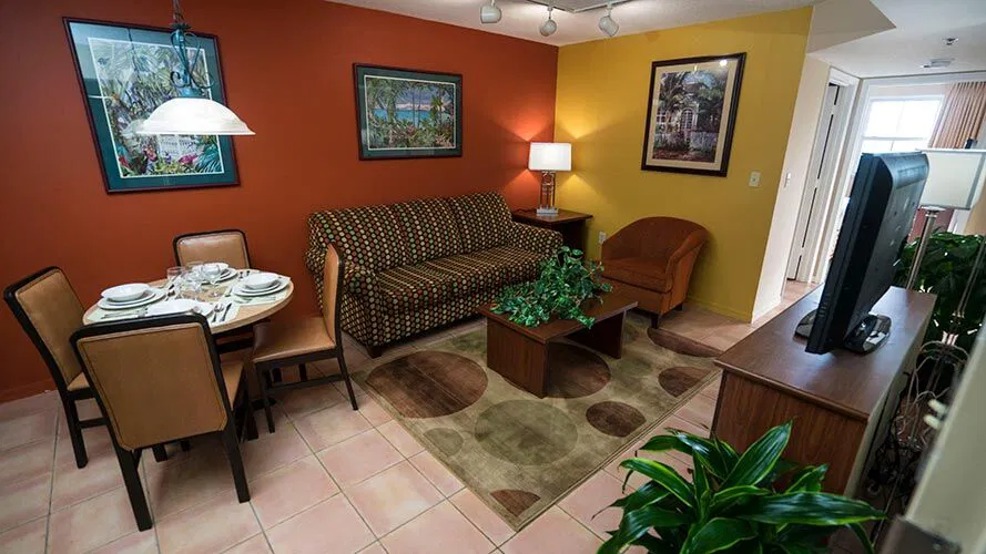 Vacation Village At Bonaventure Living Area