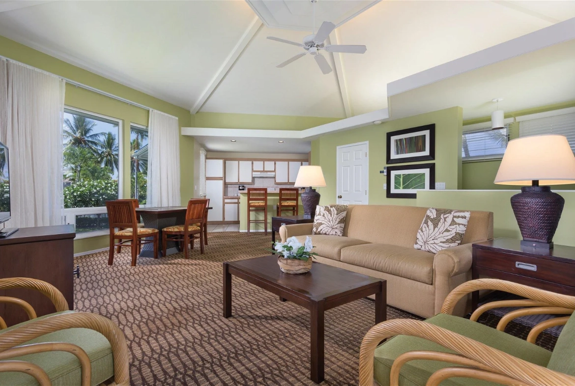 Living Area: Wyndham Mauna Loa Village