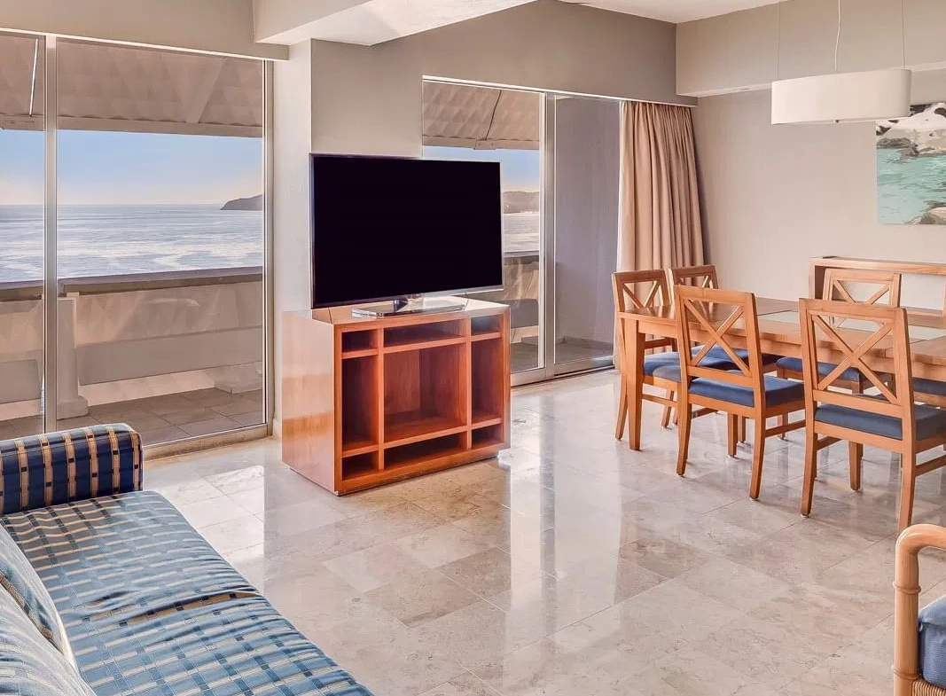 living and dining area