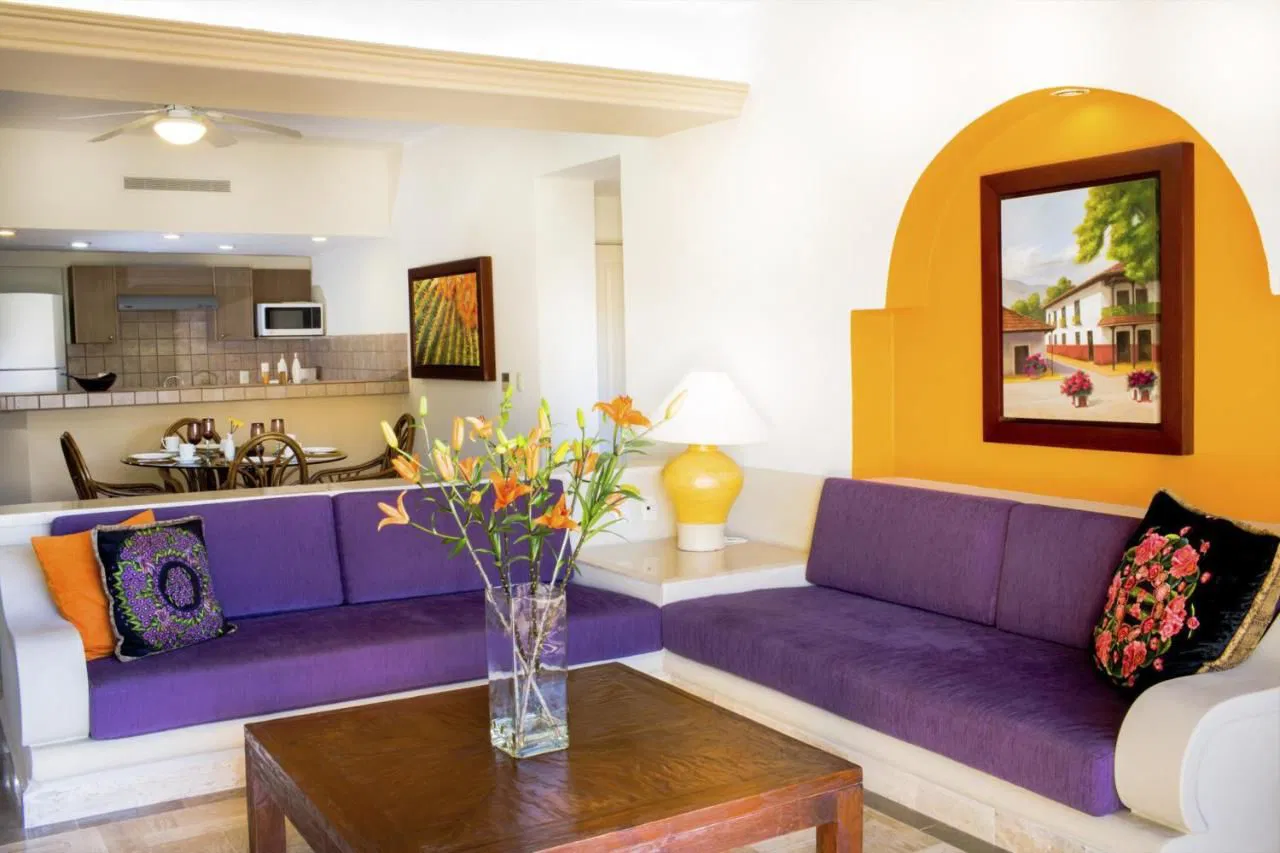 Velas Vallarta Suite Resort & Convention Center Living Area