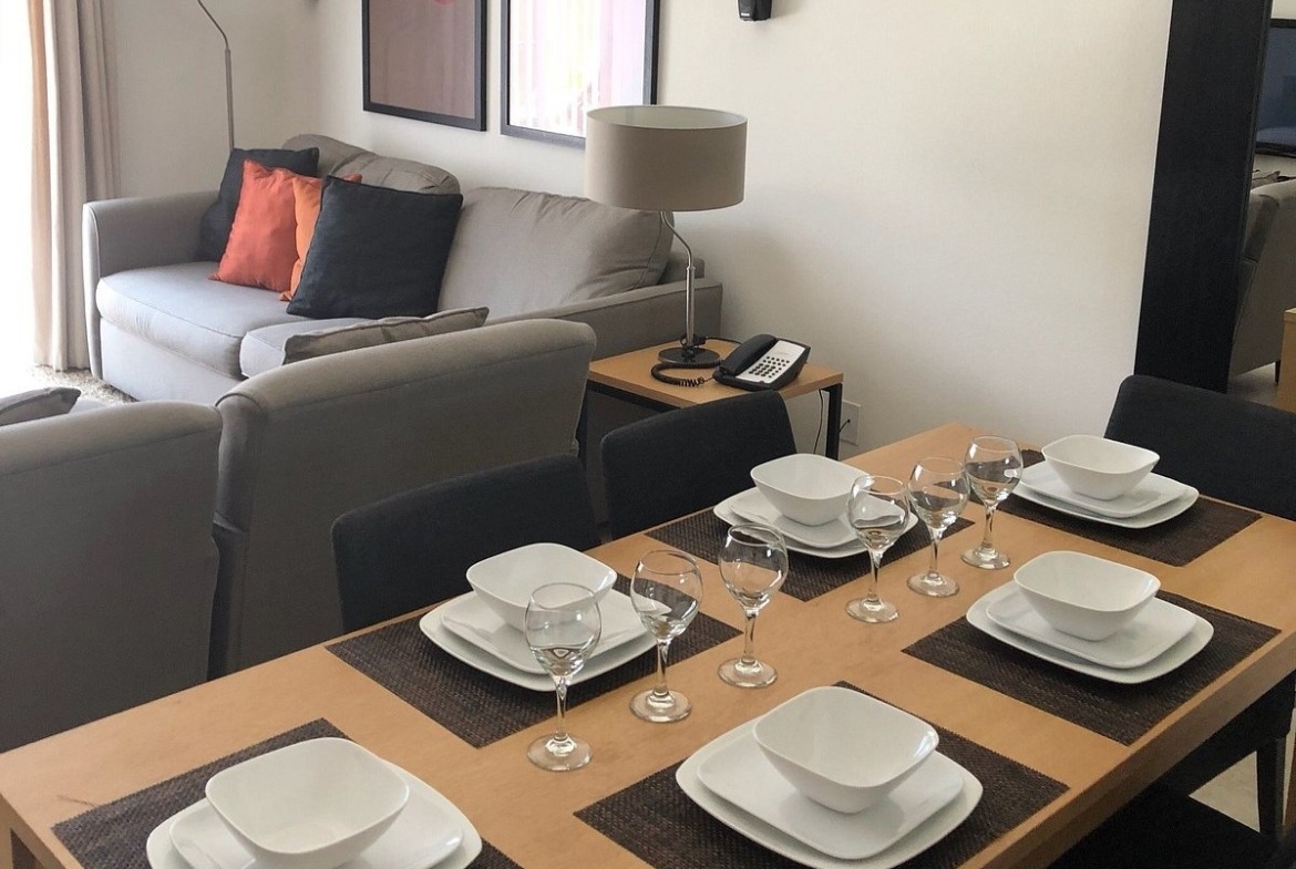 living and dining