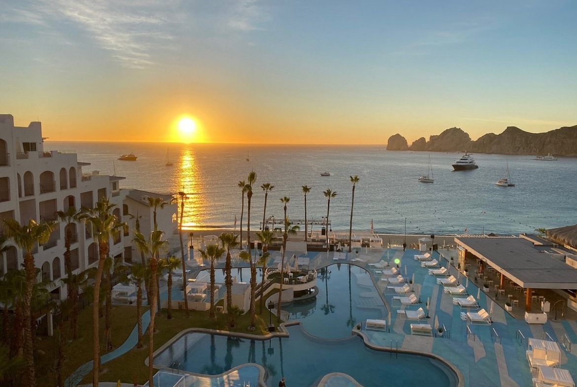 sunset at Cabo San Lucas Beach And Tennis Club