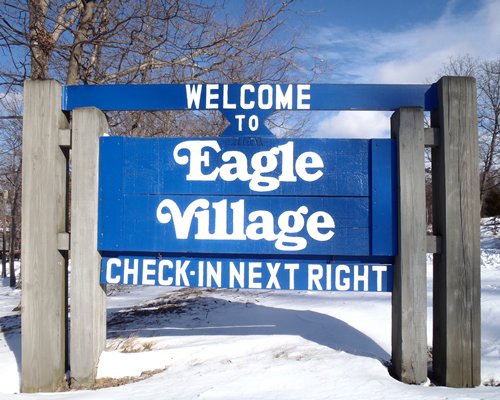 Eagle Village At Tamiment Resort sign