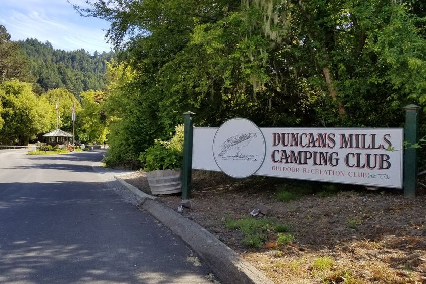 camping sign