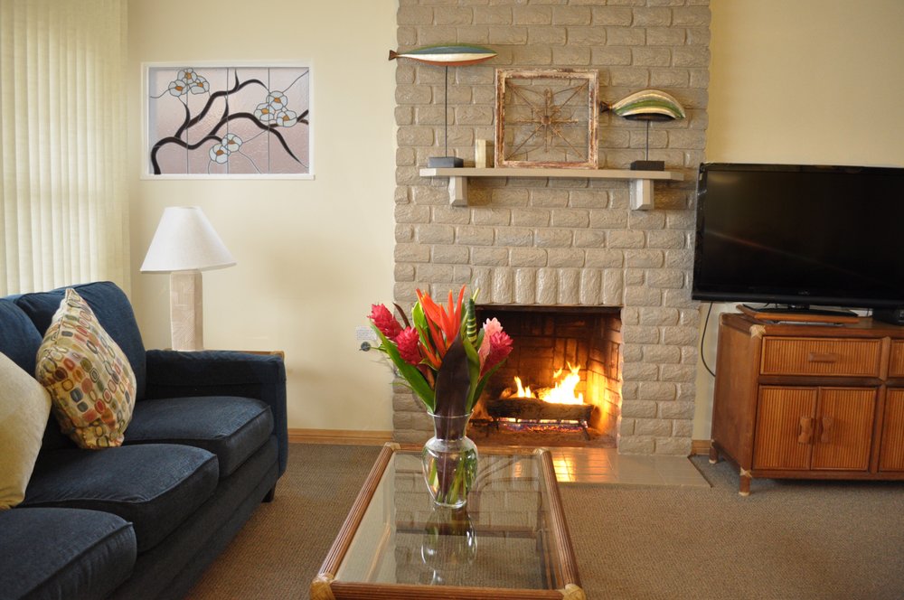 Casa De La Playa fireplace
