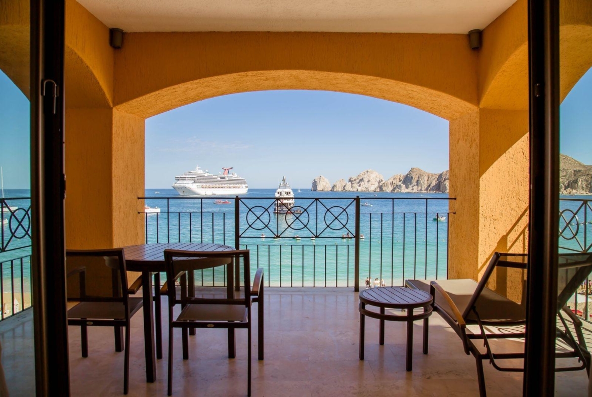 beach view from resort