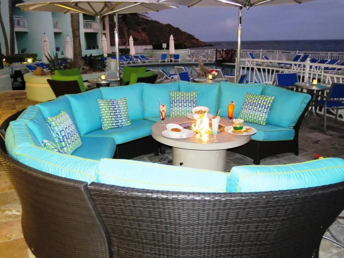 Deck Area oyster bay beach resort deck