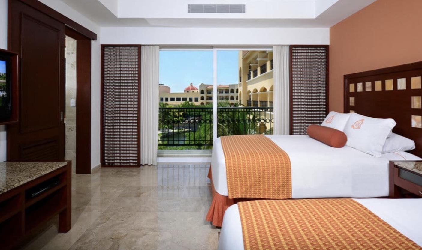 double beds in room 3