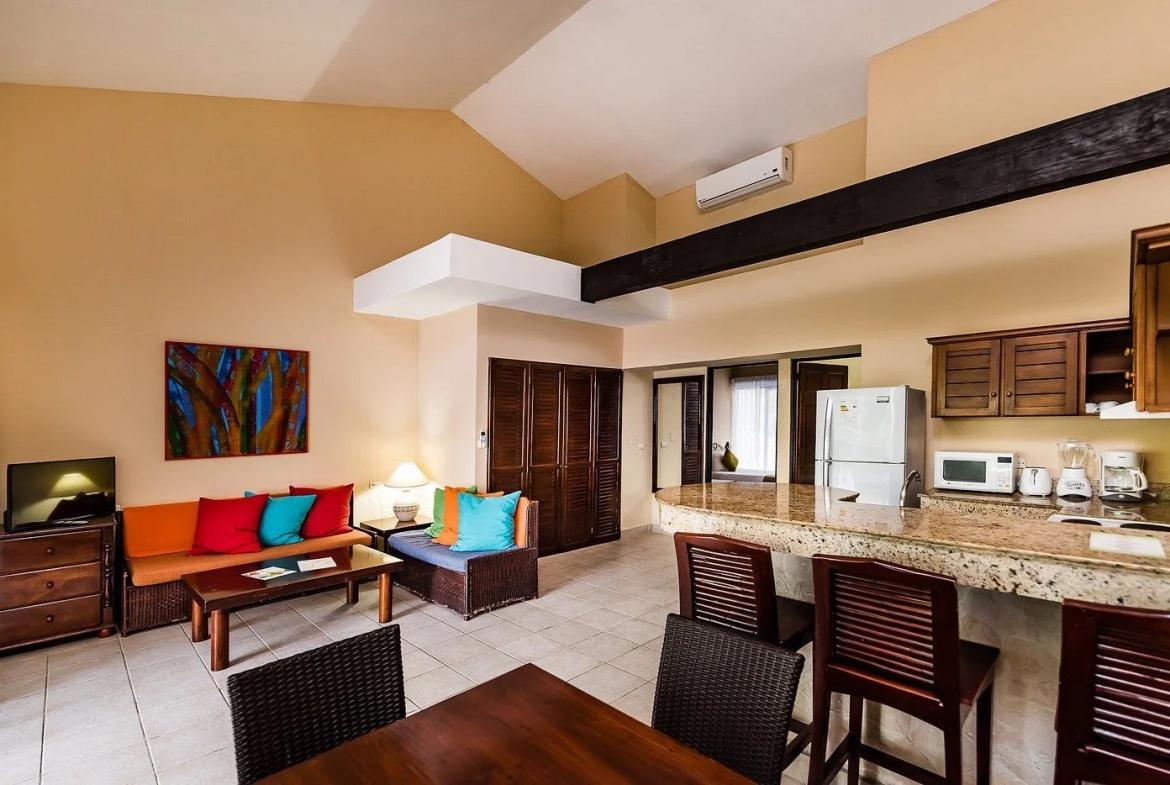 living and kitchen