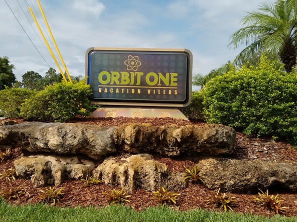 Orbit One Vacation Villas Sign