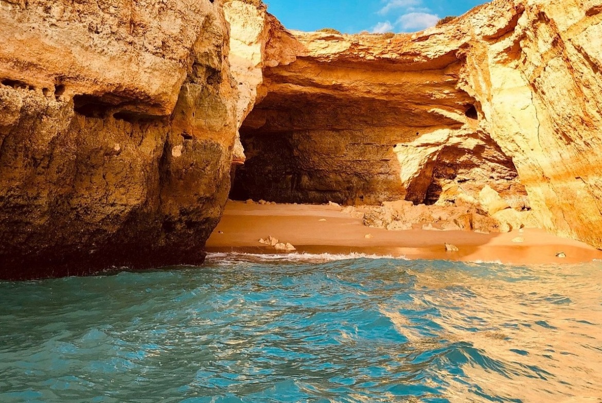 water with red rock