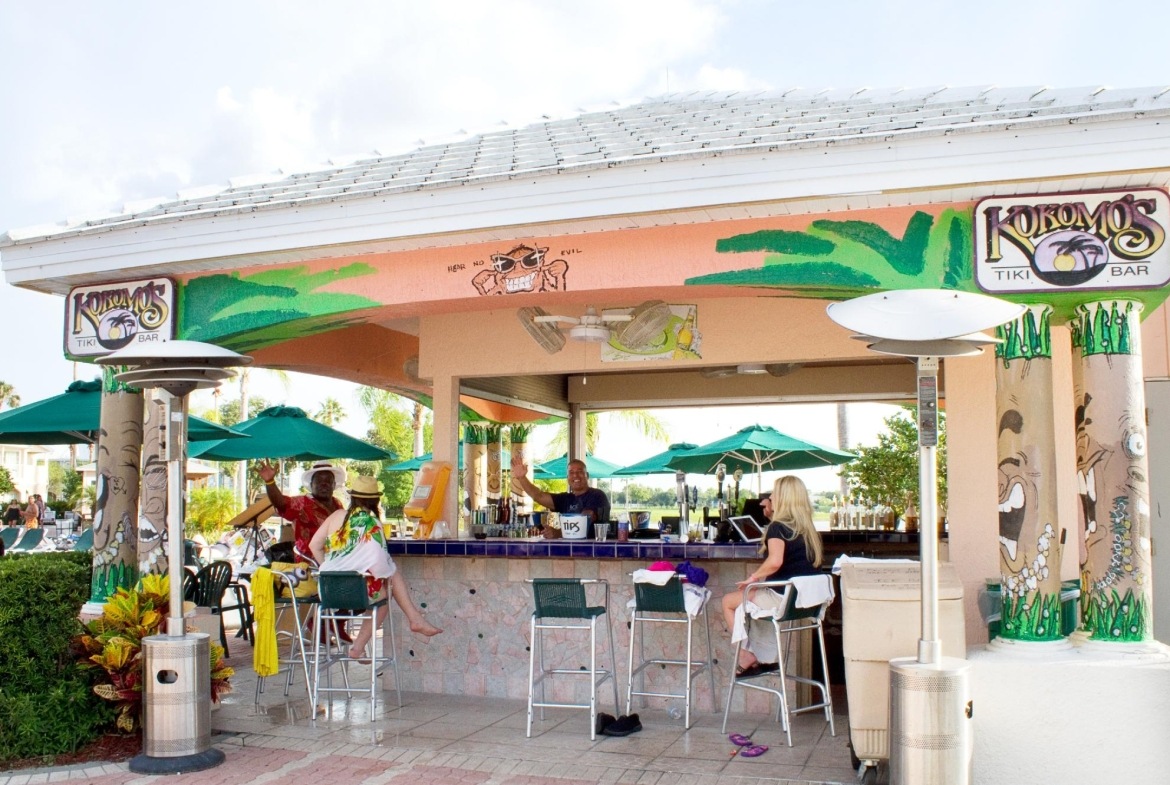 Luxurious Summer Bay Resort pool bar
