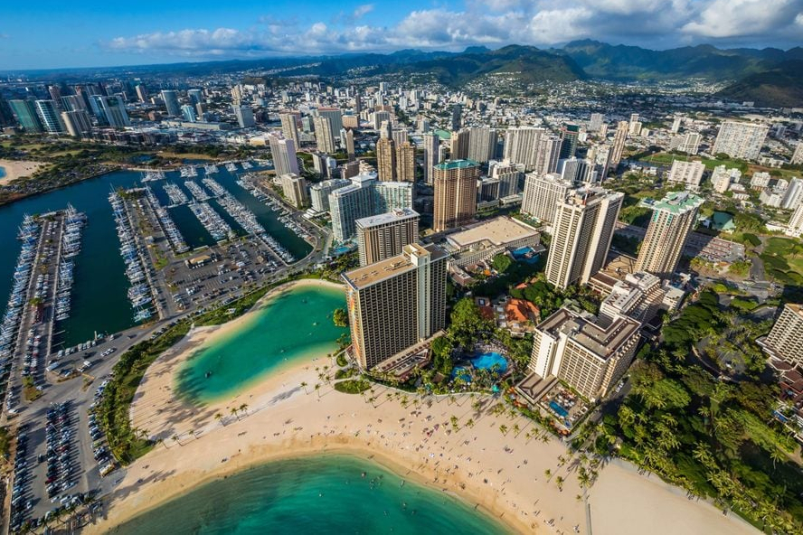 Grand Waikikian by Hilton Grand Vacations Aerial