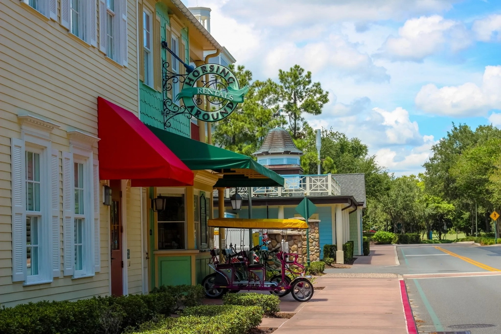 Best Disney Resort for Adults: Saratoga Springs Bike Rentals