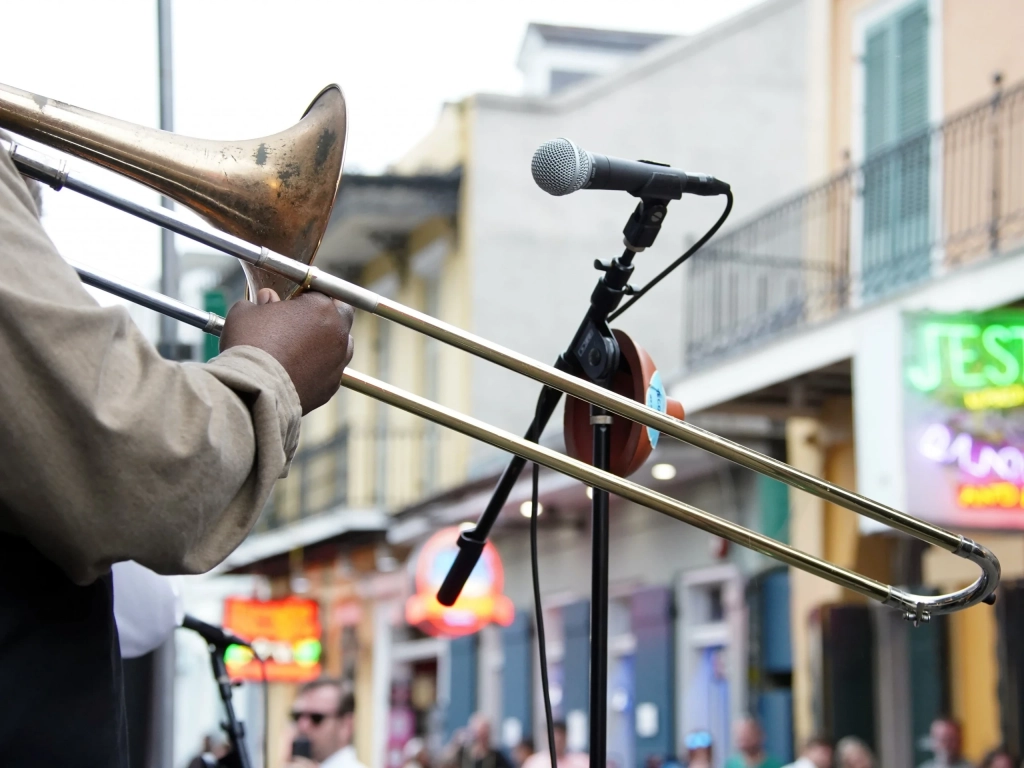 Trombone Player on Bourbon Street